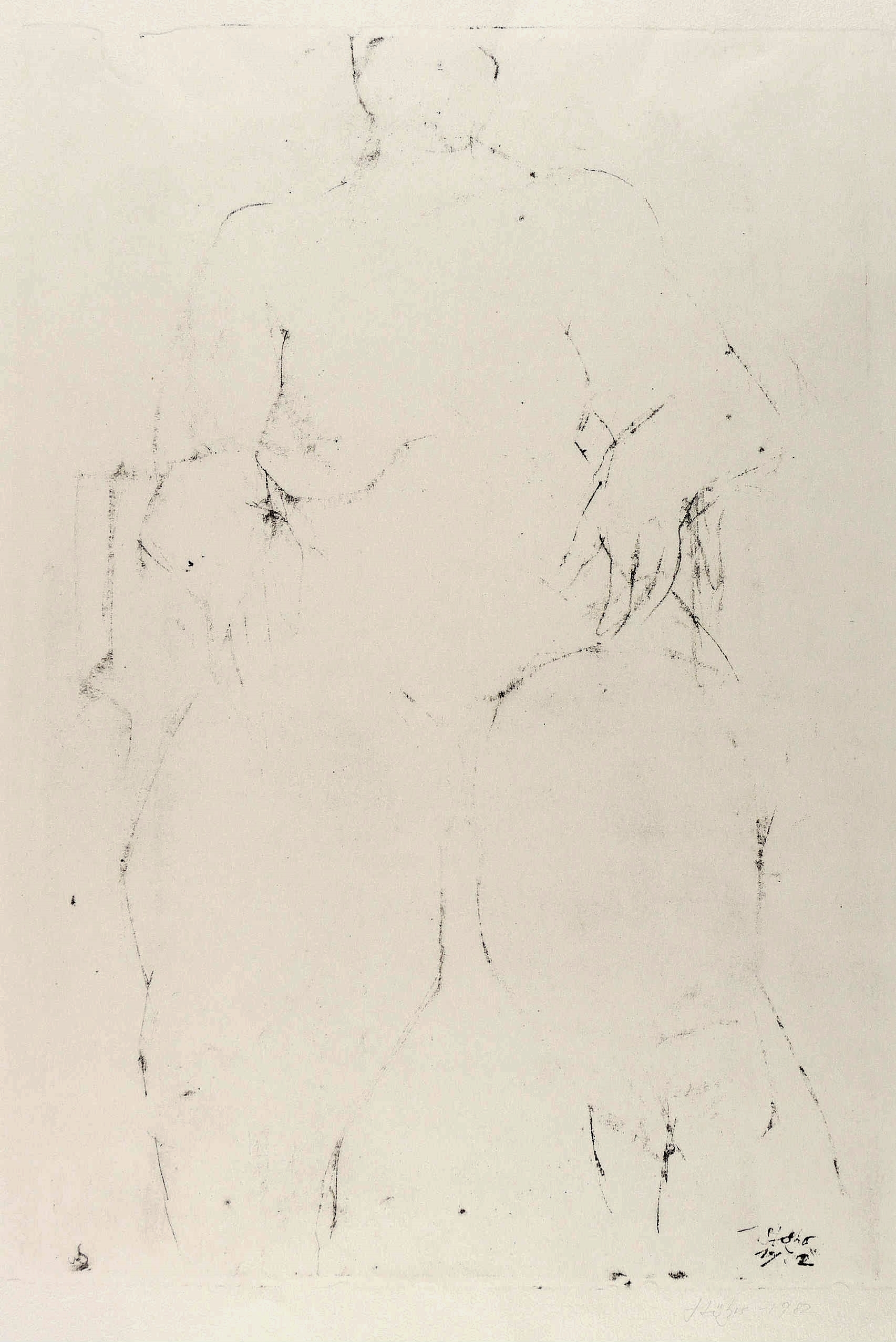 Großer sitzender Akt von vorn Großer sitzender Akt von vorn