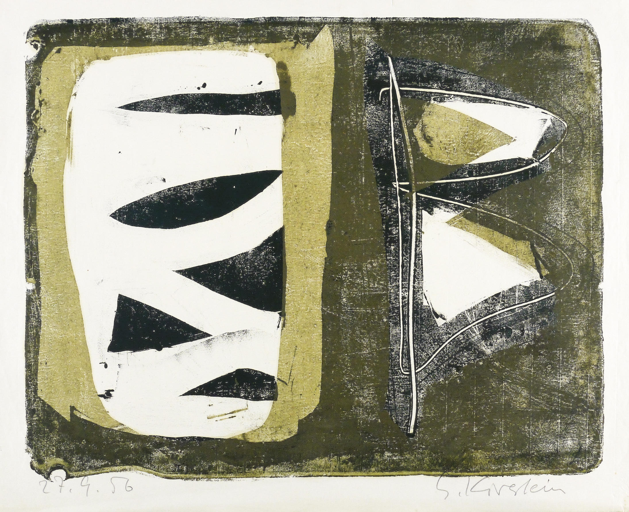 Helmut Schmidt-Kirstein, Ohne Titel (Abstraktion), 1956