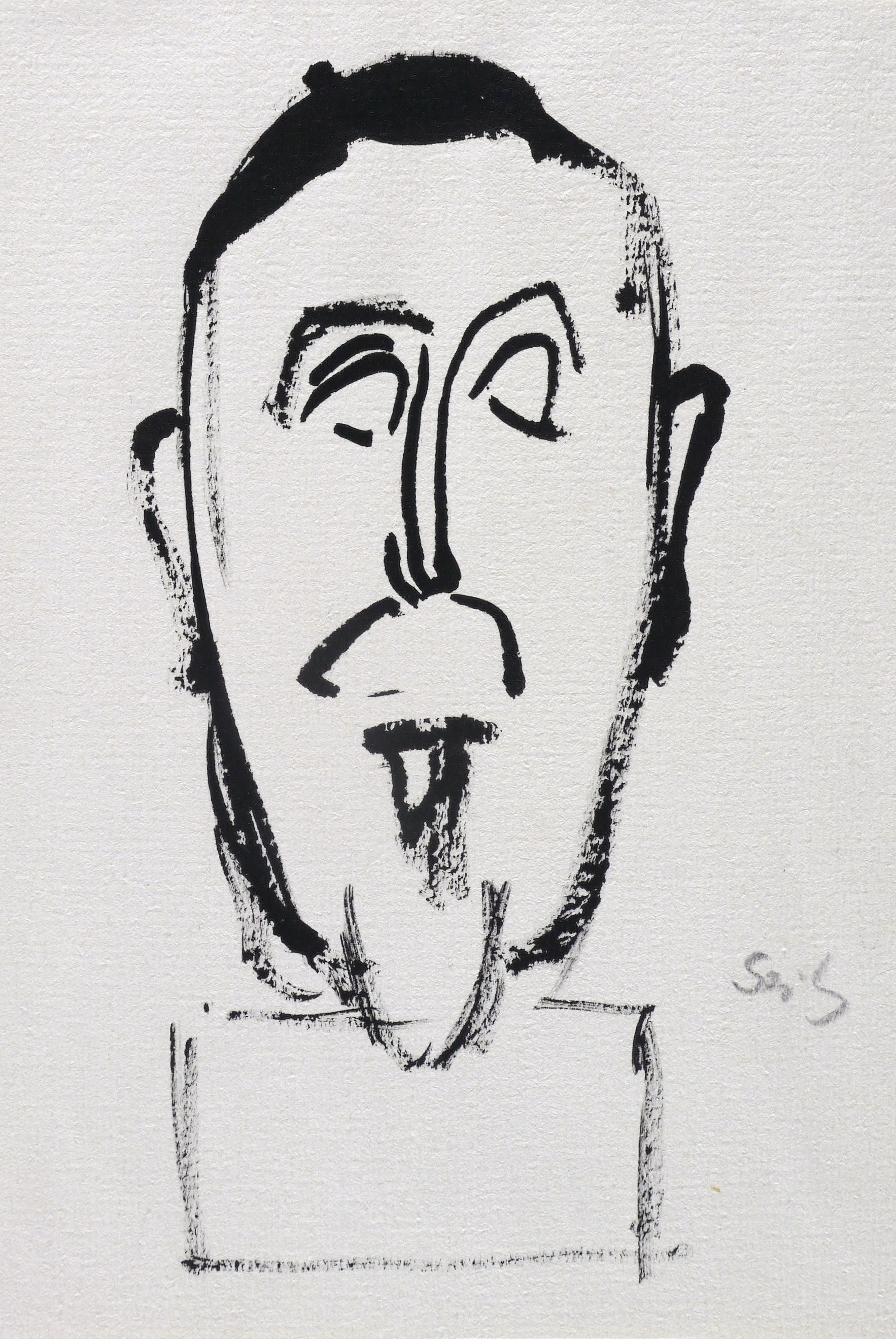 Heinrich Mann (Kopf auf Sockel)