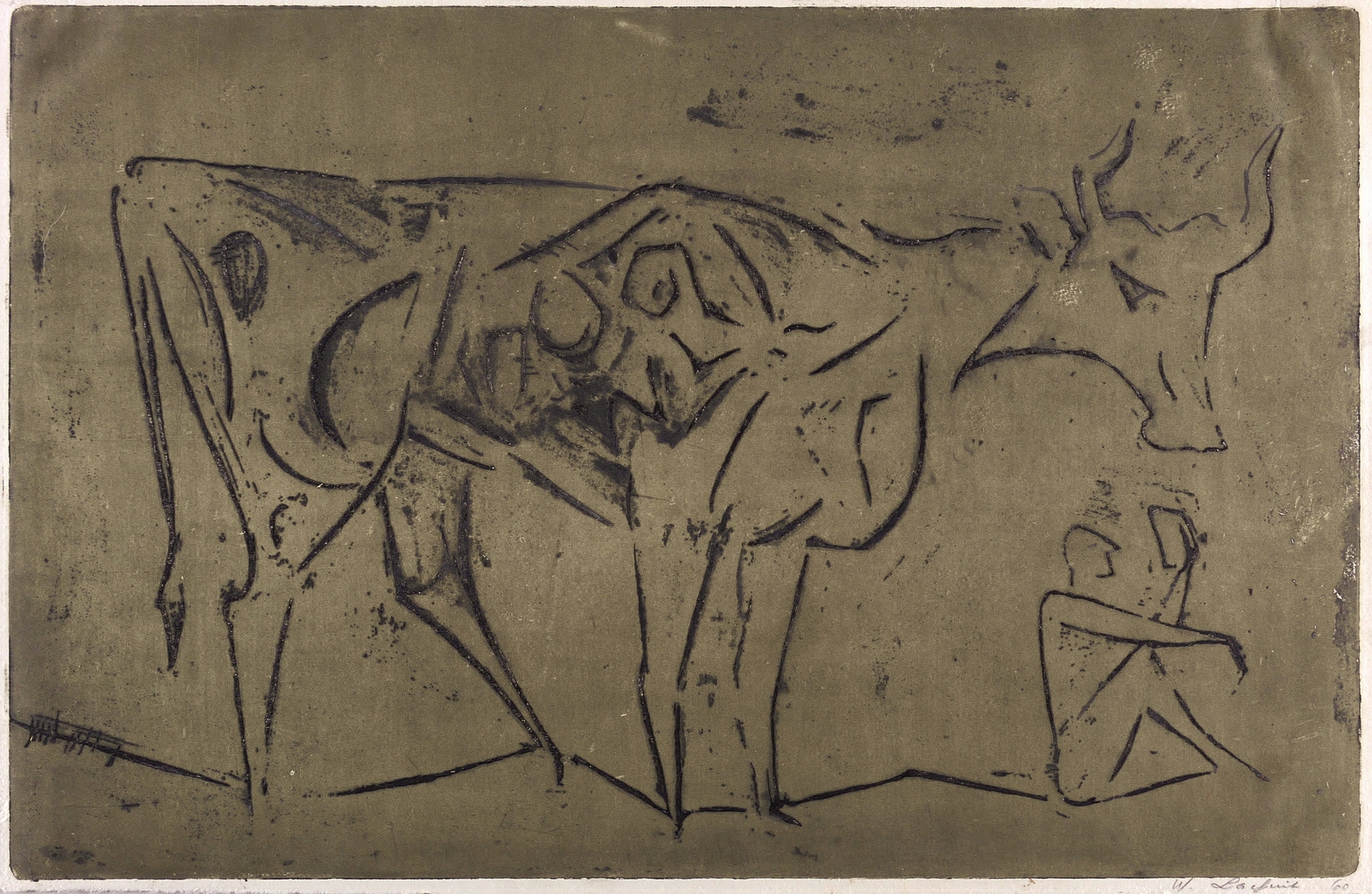 Stier und Lesender Stier und Lesender