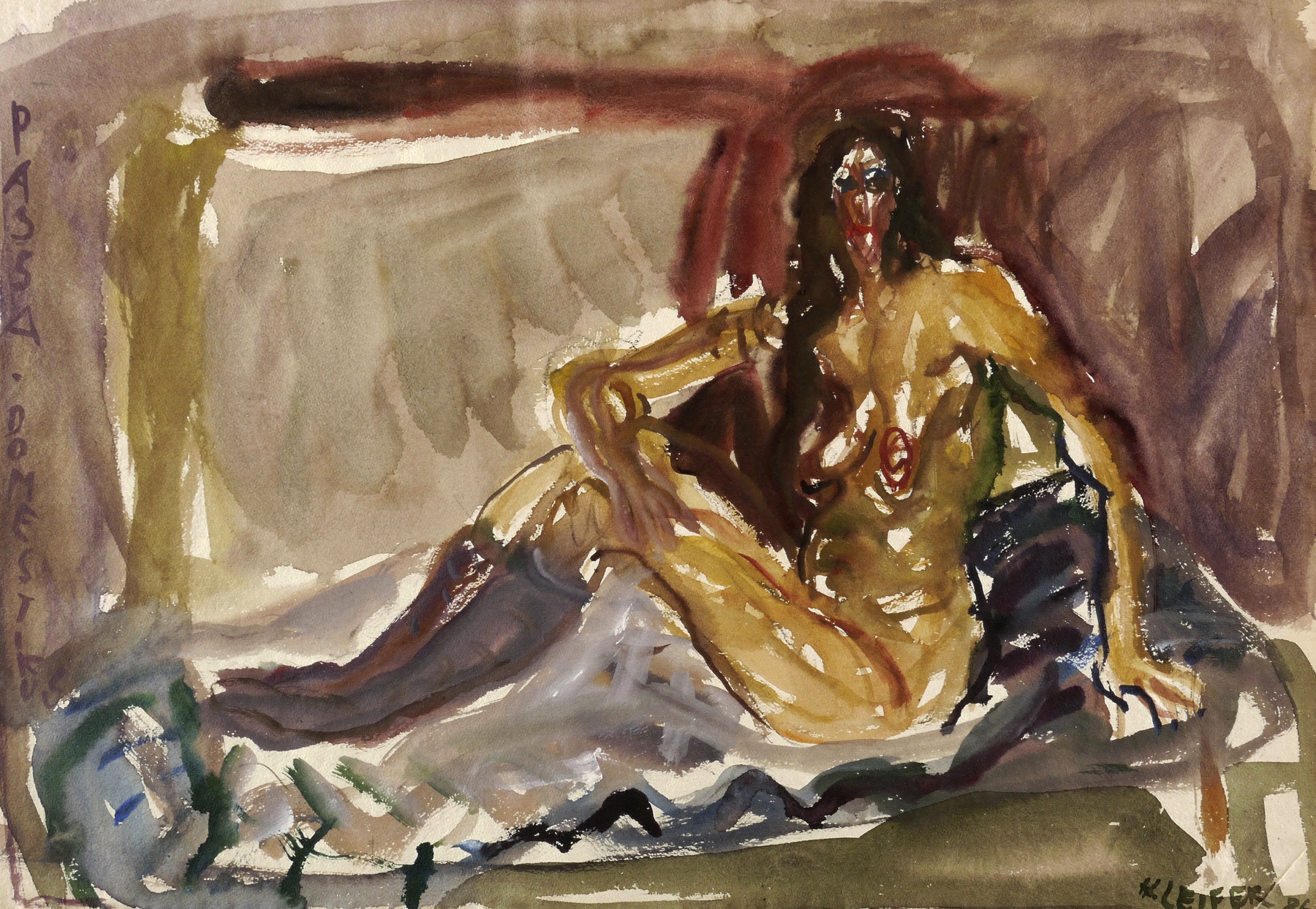 Lagernder Akt (Passa domestikus)