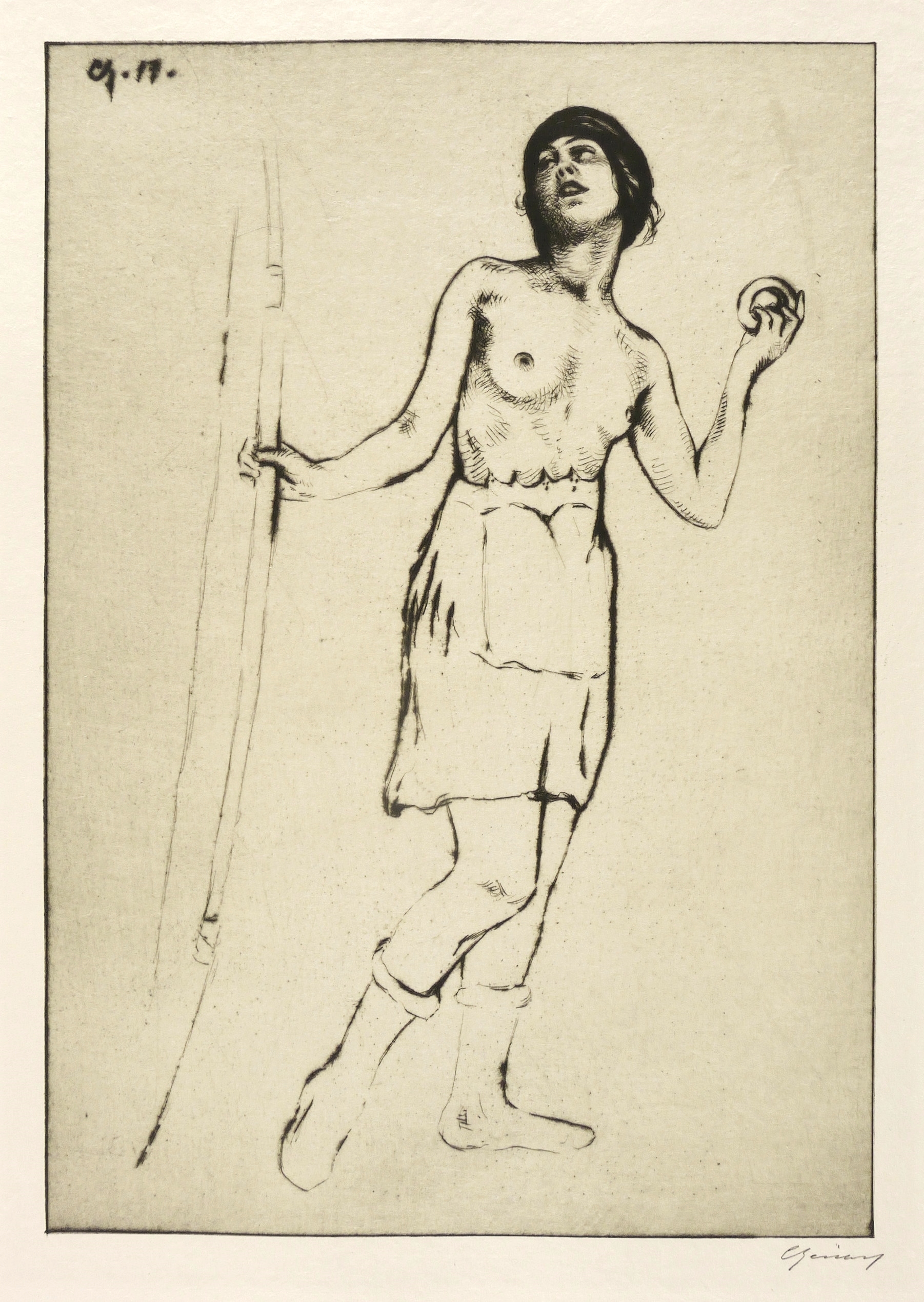 Carl Anton Reichel, Tänzerin (Amazone), 1917