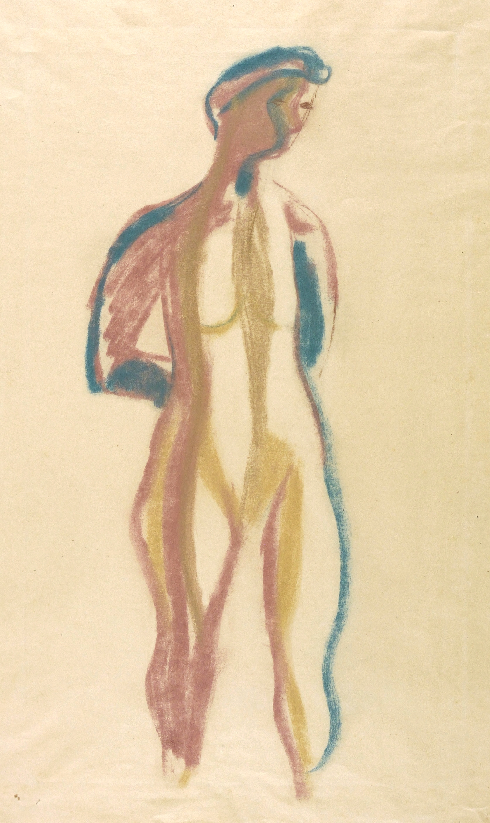 Hans Kinder, Stehender weiblicher Akt, 1950-1960